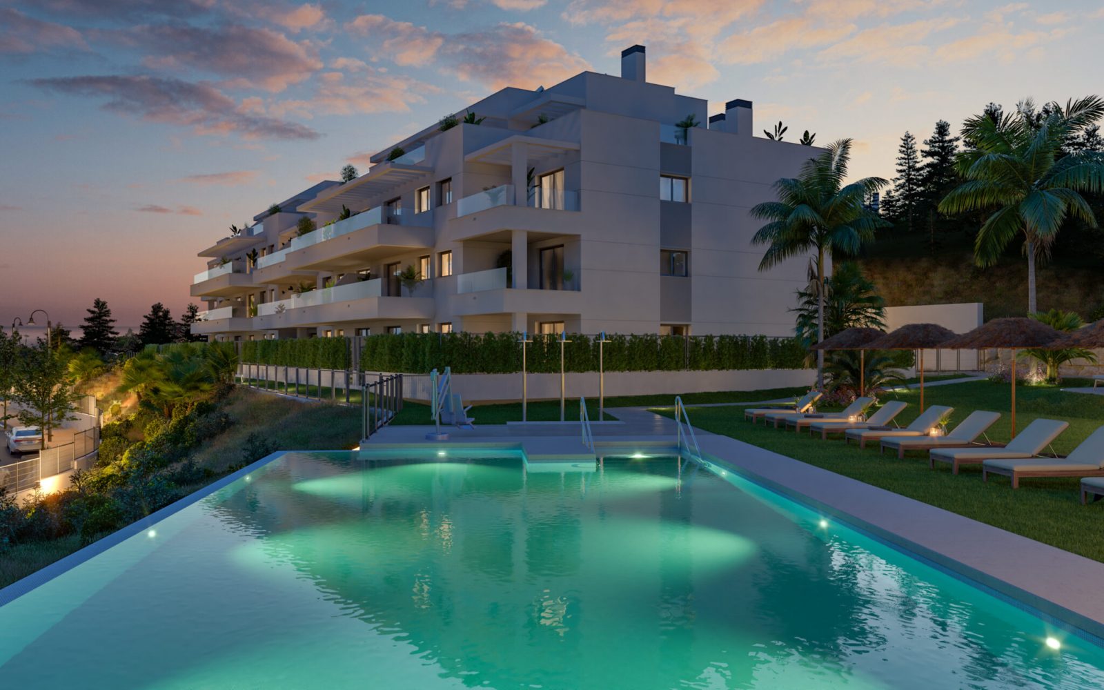 Célere Sunrise - all apartments with seaview in Mijas, 15 minutes from Malaga airport.